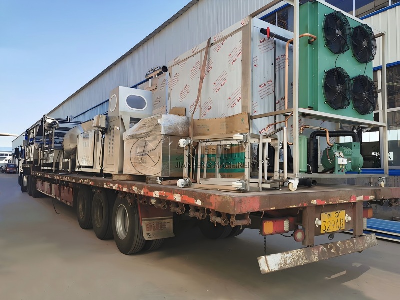 吉林省松原市煙熏熟食加工設備成功發貨