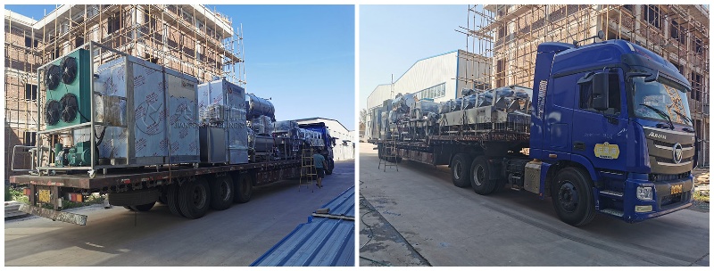 吉林省松原市煙熏熟食加工設備成功發貨