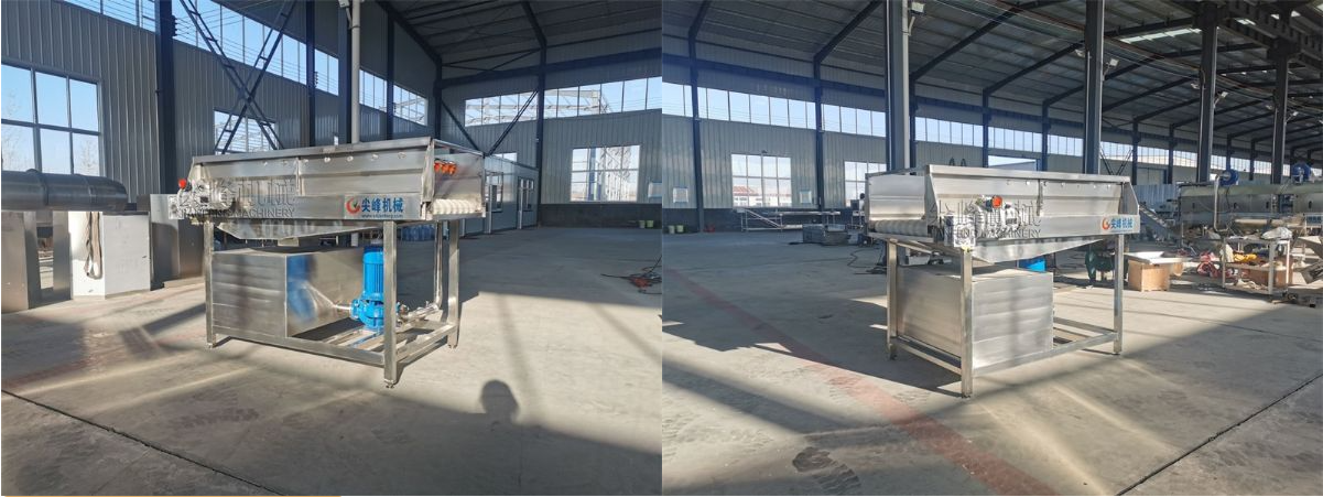 瓜果類噴淋毛刷清洗機器設備