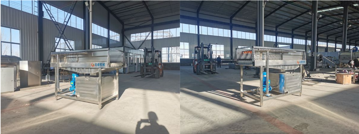 瓜果類噴淋毛刷清洗機器設備