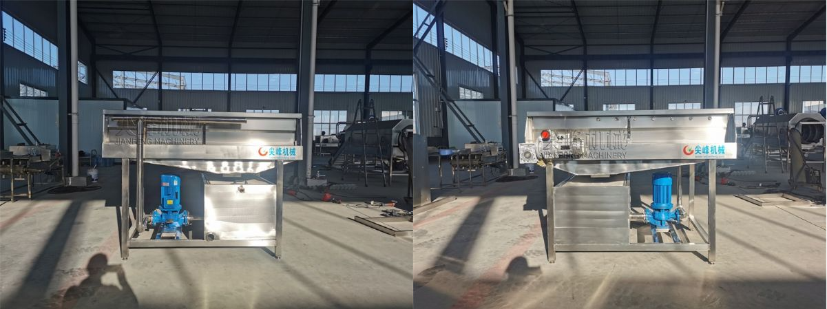 瓜果類噴淋毛刷清洗機器設備