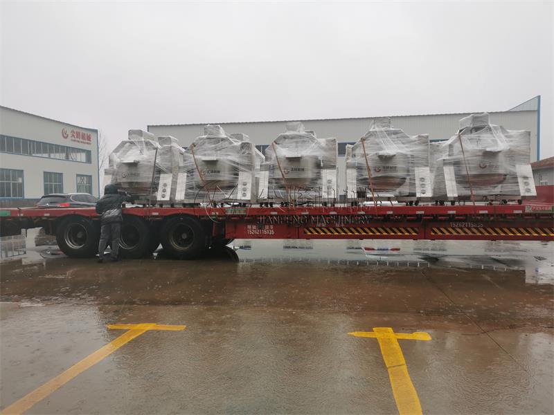 天津客戶采購電磁加熱行星攪拌炒鍋順利發貨