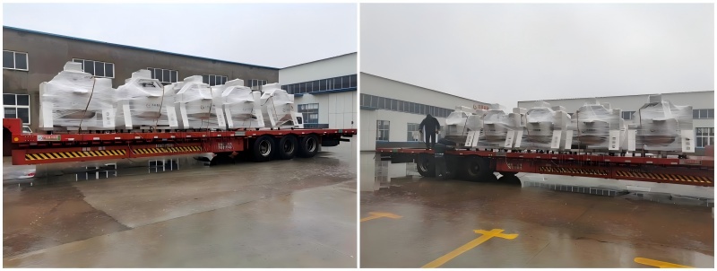 天津客戶采購電磁加熱行星攪拌炒鍋順利發貨