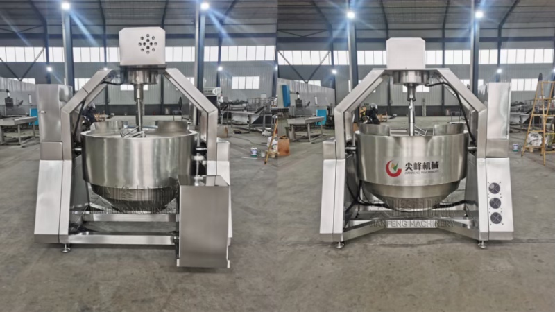 半自動電磁加熱行星攪拌炒鍋